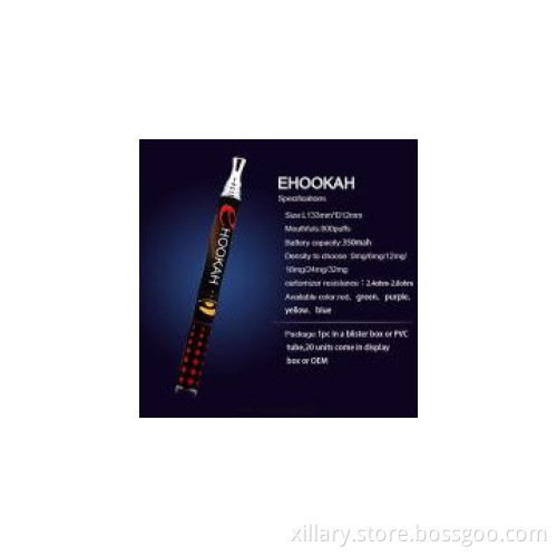 Attractive design disposable electronic cigarette ehookah cigarette